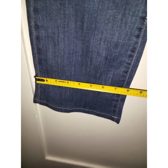 Levi's Strauss Mid Rise Bootcut Dark Denim Woman Size 12 - Picture 4 of 7